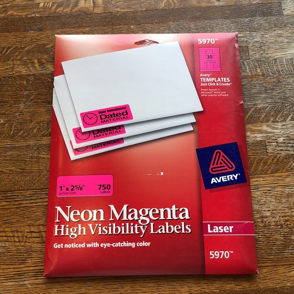 Avery neon labels. Laser 5970 - Picture 1 of 2